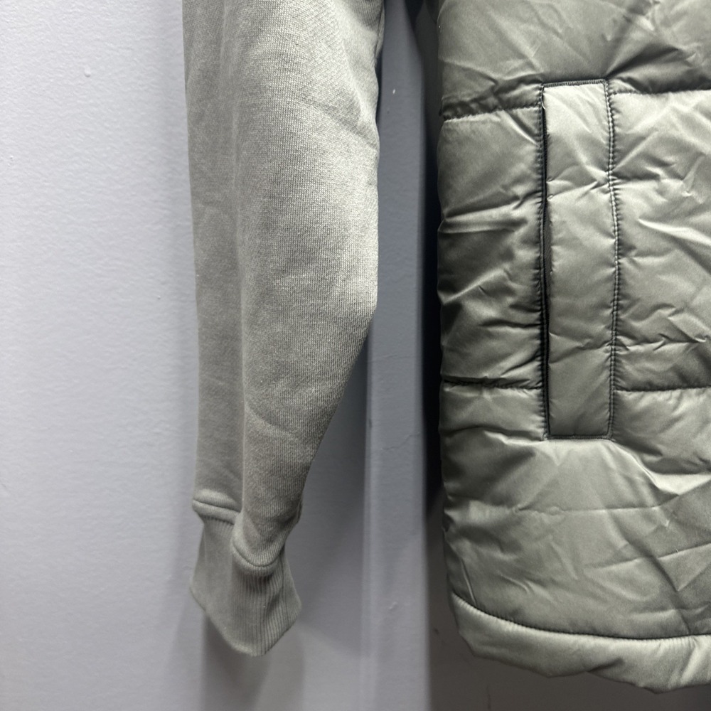 Tentree Men's Cloud Shell Hybrid Hoodie Mineral Green Small NWT Insulated Jacket - Picture 2 of 10